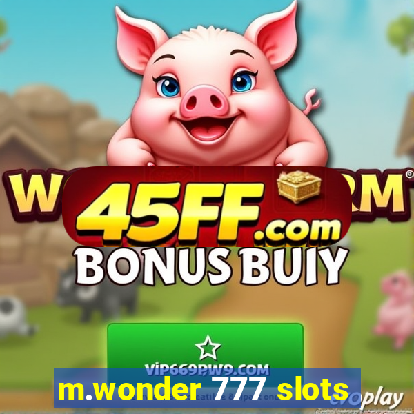 m.wonder 777 slots